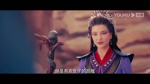 Jin & Ling Yu kun in the distant oncean Jin saves Ling Yu in the black forest Chinese movie