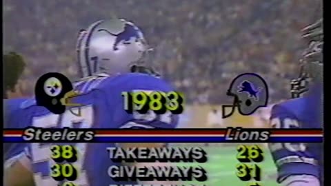 1983 PITTSBURGH STEELERS AT DETROIT LIONS