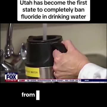 Utah has become the first state to completely ban fluoride in drinking water!
