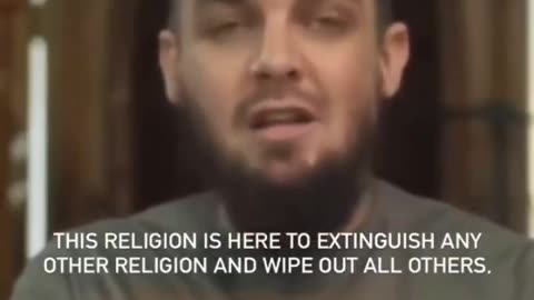 Forewarned is forearmed! "Islam is here to destroy other religions using violence.