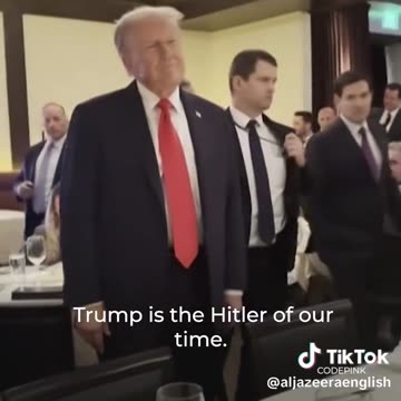 Pro Palestinian protest interrupt Trump dinner