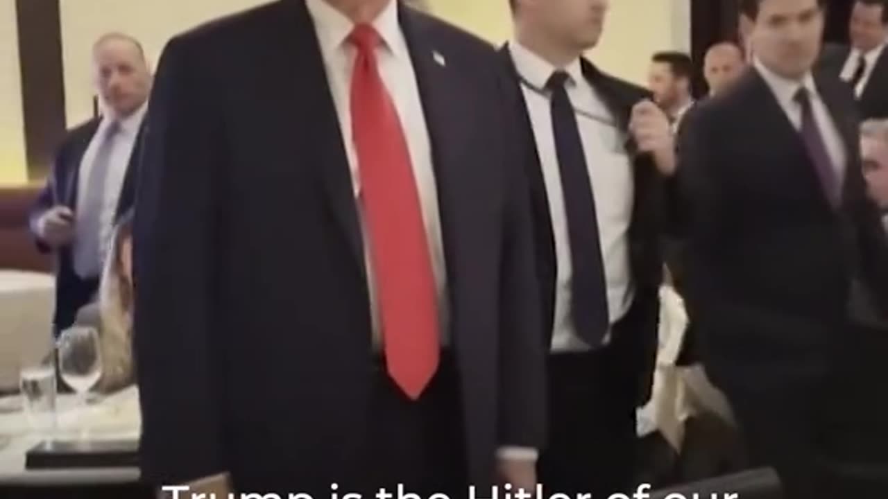 Pro Palestinian protest interrupt Trump dinner