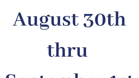 Labor Day Weekend Sale!