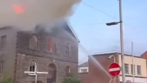Another church in Europe on fire.