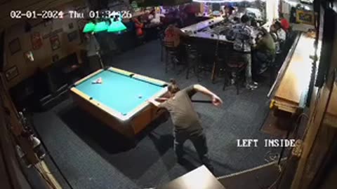 One shot pool game.
