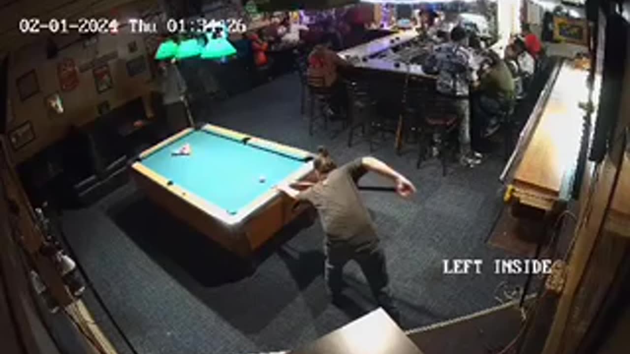 One shot pool game.