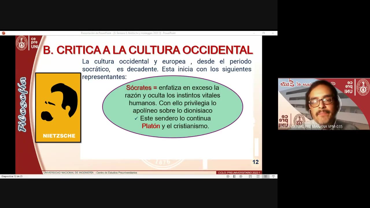 CEPRE UNI 2022 - 1 | Semana 09 | Filosofía