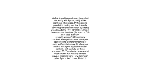 How to make python import work after compiling