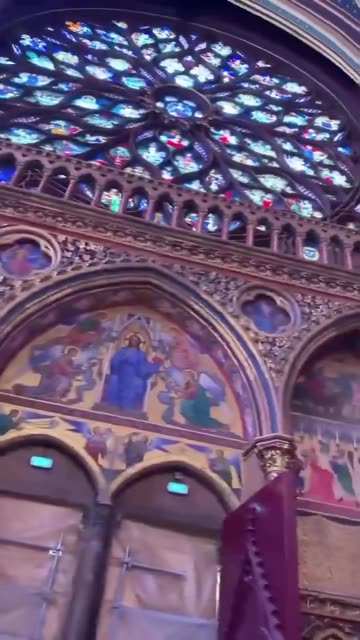 This is the upper chapel of Sainte-Chapelle, Paris