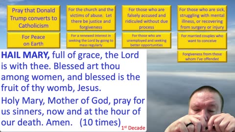 Mary's Daily Live Holy Rosary Prayer at 8:00 p.m. EDT 08/02/2025
