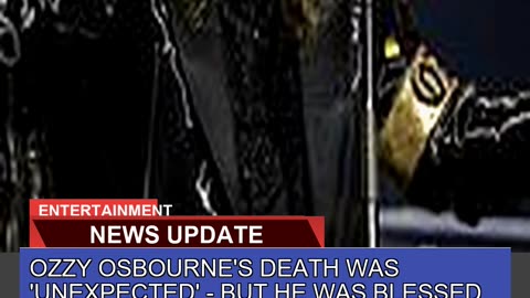 Ozzy Osbournes Death Was Unexpected But He Wa