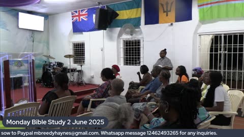Monday Bible Study 2nd June 2025
