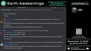 Earth Awakenings - Livestream 1 - #4208 - Live on Rumble/Youtube/X-Twitter/Twitch
