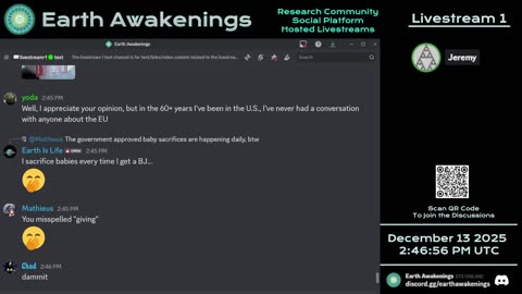 Earth Awakenings - Livestream 1 - #4208 - Live on Rumble/Youtube/X-Twitter/Twitch