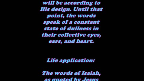 Matthew 13:15 - Daily Bible Verse Commentary