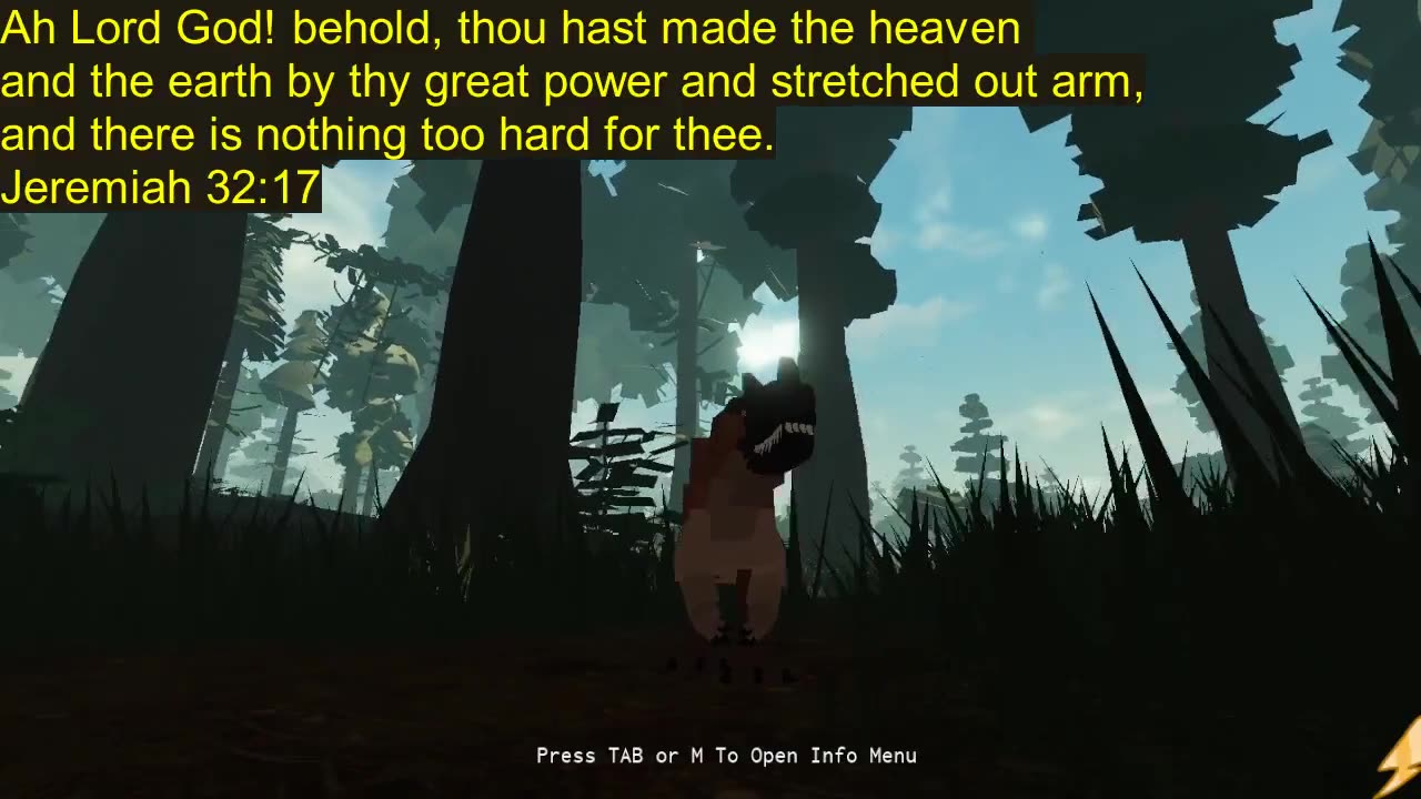 Dinosaur Bible Verse of Awesomeness Jeremiah 32:17