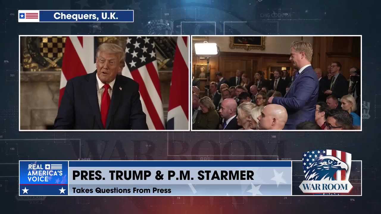 President Trump And Prime Minister Starmer Take Questions From The Press, Live From Chequers, U.K.