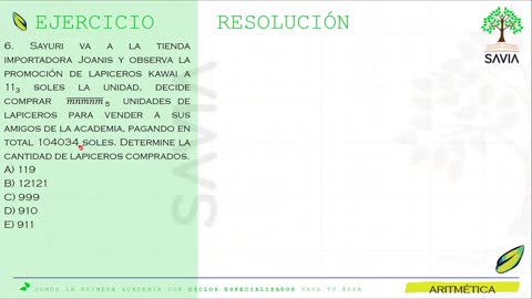 SAVIA REPASO 2025 - 2 | Semana 03 | Aritmética