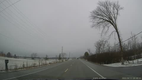 [4K] Sutton, Ontario! #1 Wet Spring day driving, ON. CA.
