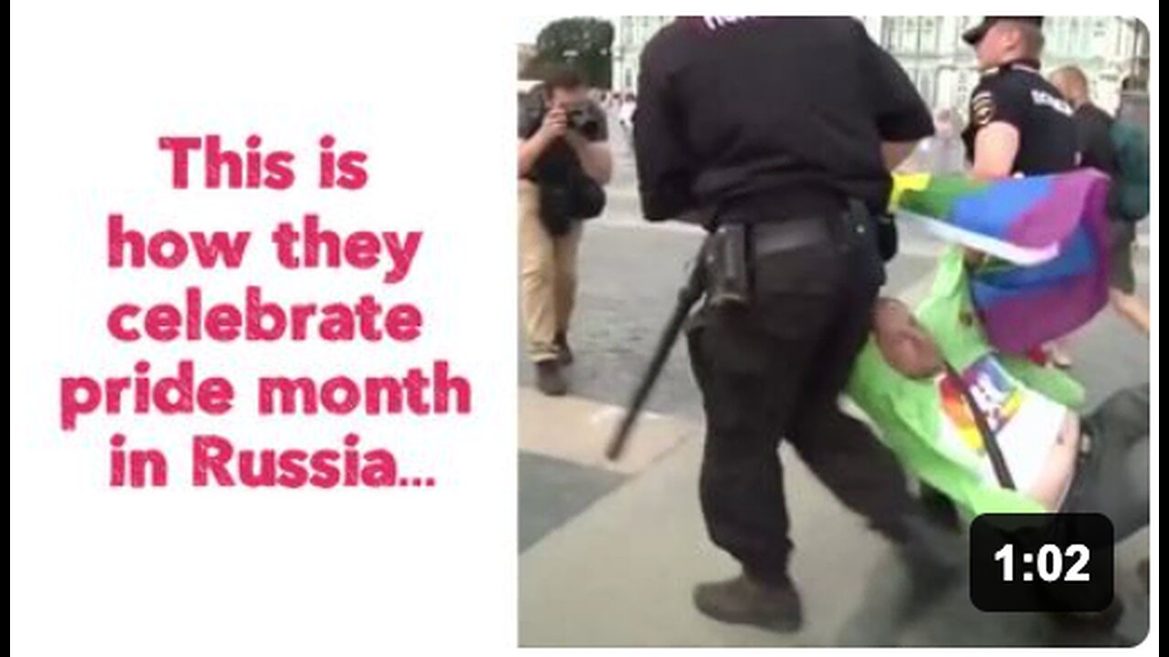 This is how they celebrate pride month in Russia….