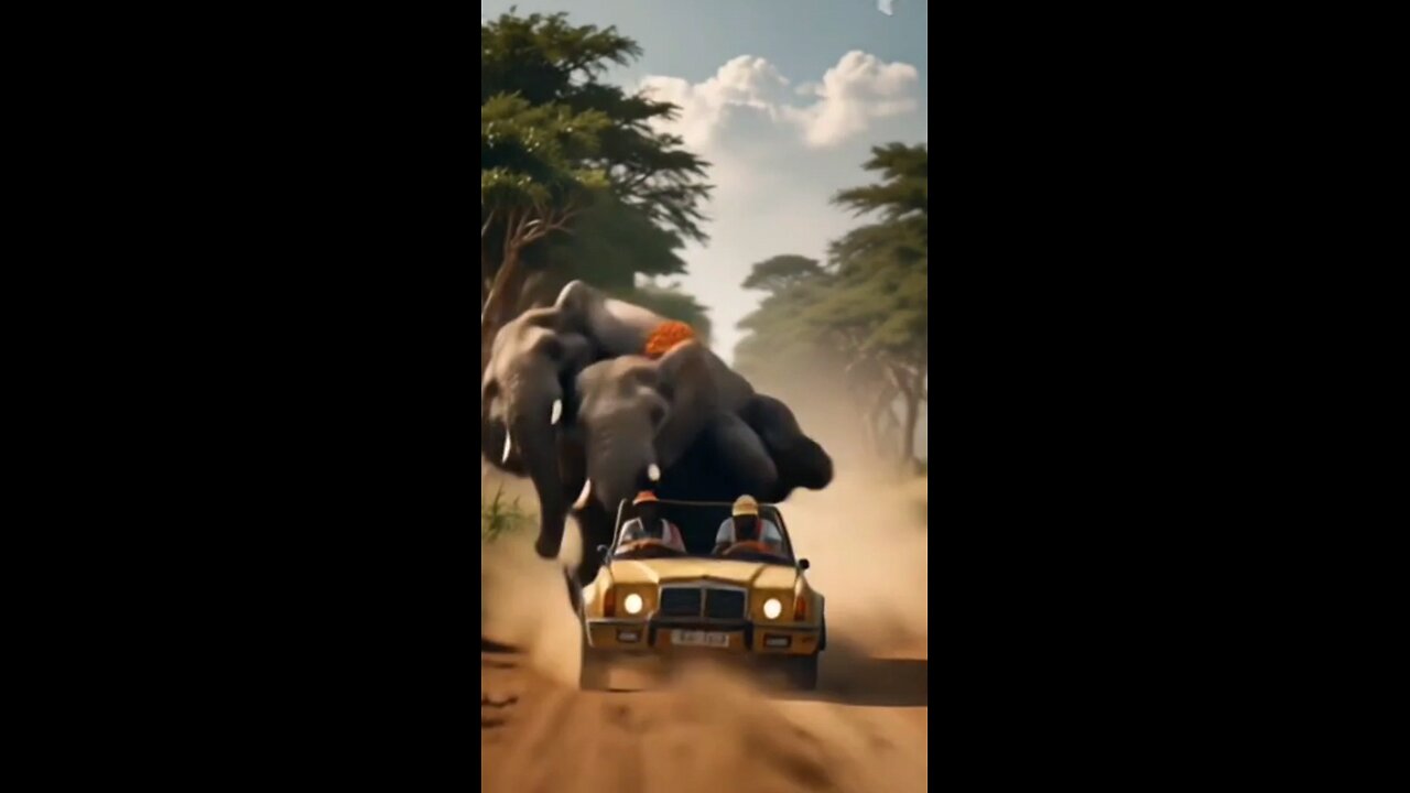 Strange scene caught on camera