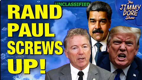 Rand Paul Makes HUGE MISTAKE Over Venezuela Strikes!