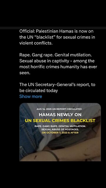 HAMAS ON UN BLACKLIST