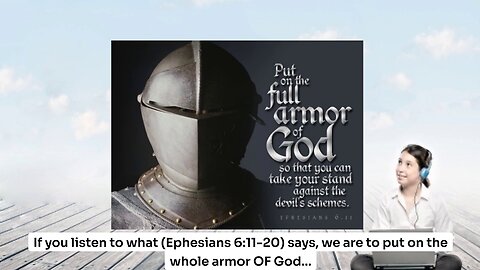 Putting on NOT a suit of armor but the Armor of GOD Himself