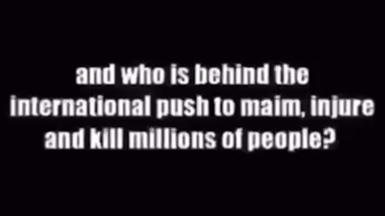 ✡️Who Is Behind The Push To Maim Injure & Kill Millions Of People❓I Think You Know Now❗4Yr Old ReUpload