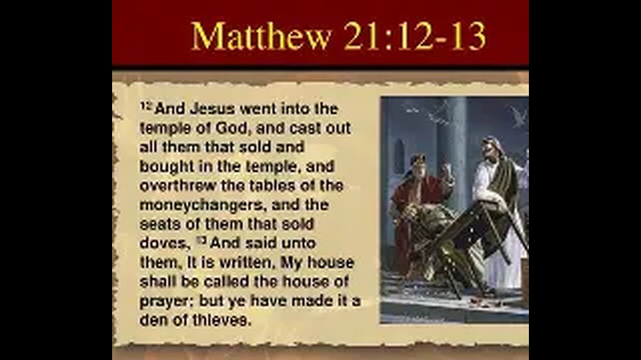 Matthew 21:12-13 House of Prayer A Den of Thieve Click Bait Thieves Date Setting Con Men..