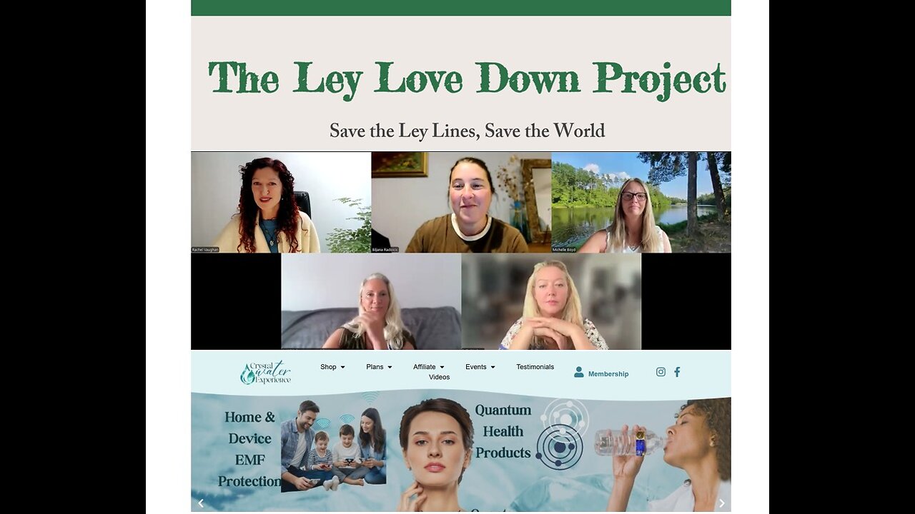 Ley Love Down Knowledge Transfer #8 Dr Jo & Kelly Crystal Water Experience