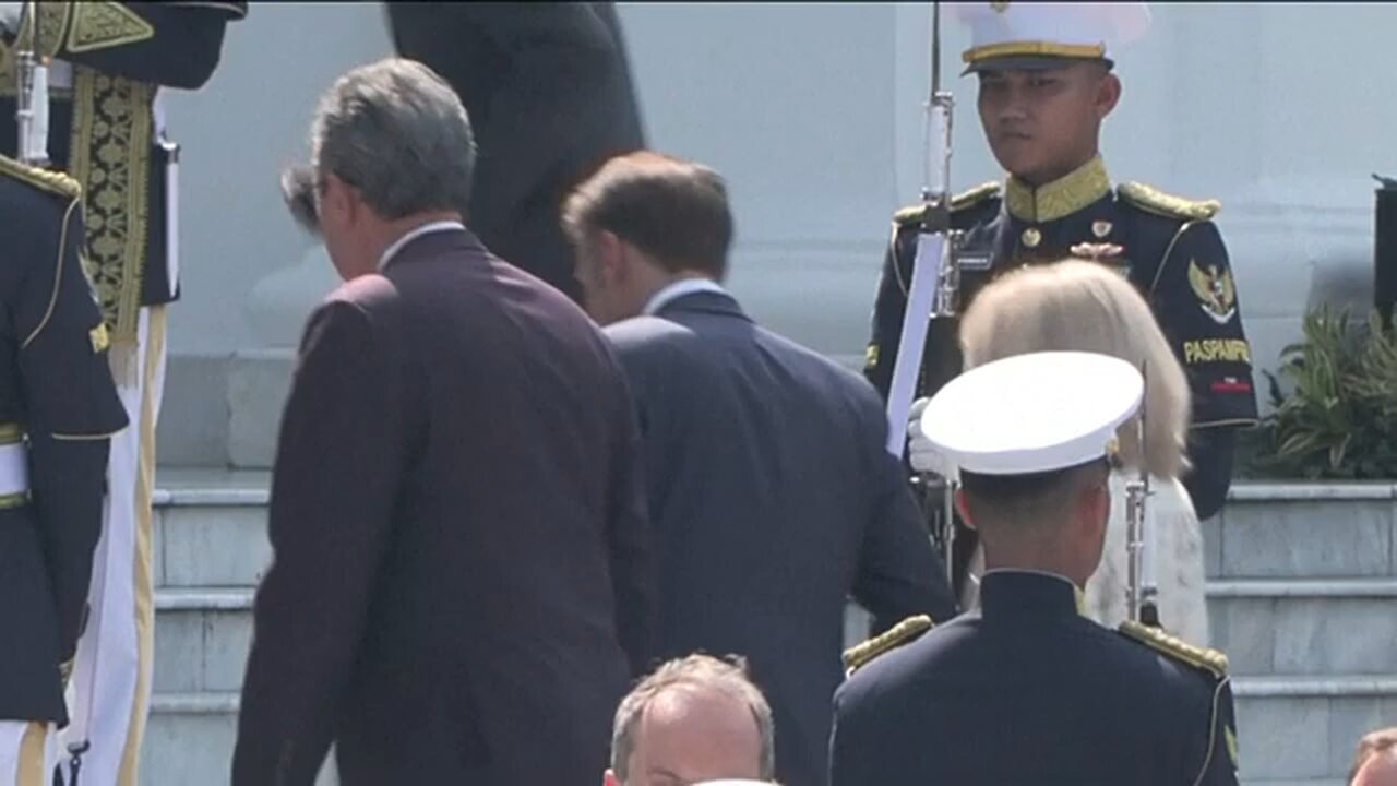 France's Macron holds a meeting with Indonesian president in Jakarta