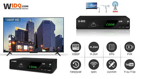 📡 1080P DVB-T2 WiFi Set Top Box | Smart Digital TV Upgrade 🖥️