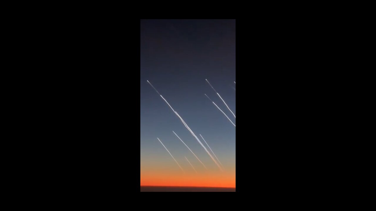 Plane Captures Iranian Ballistic Missile Mid-Flight!