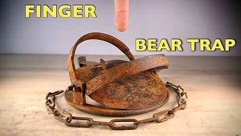 Rusty bear trap - restoration