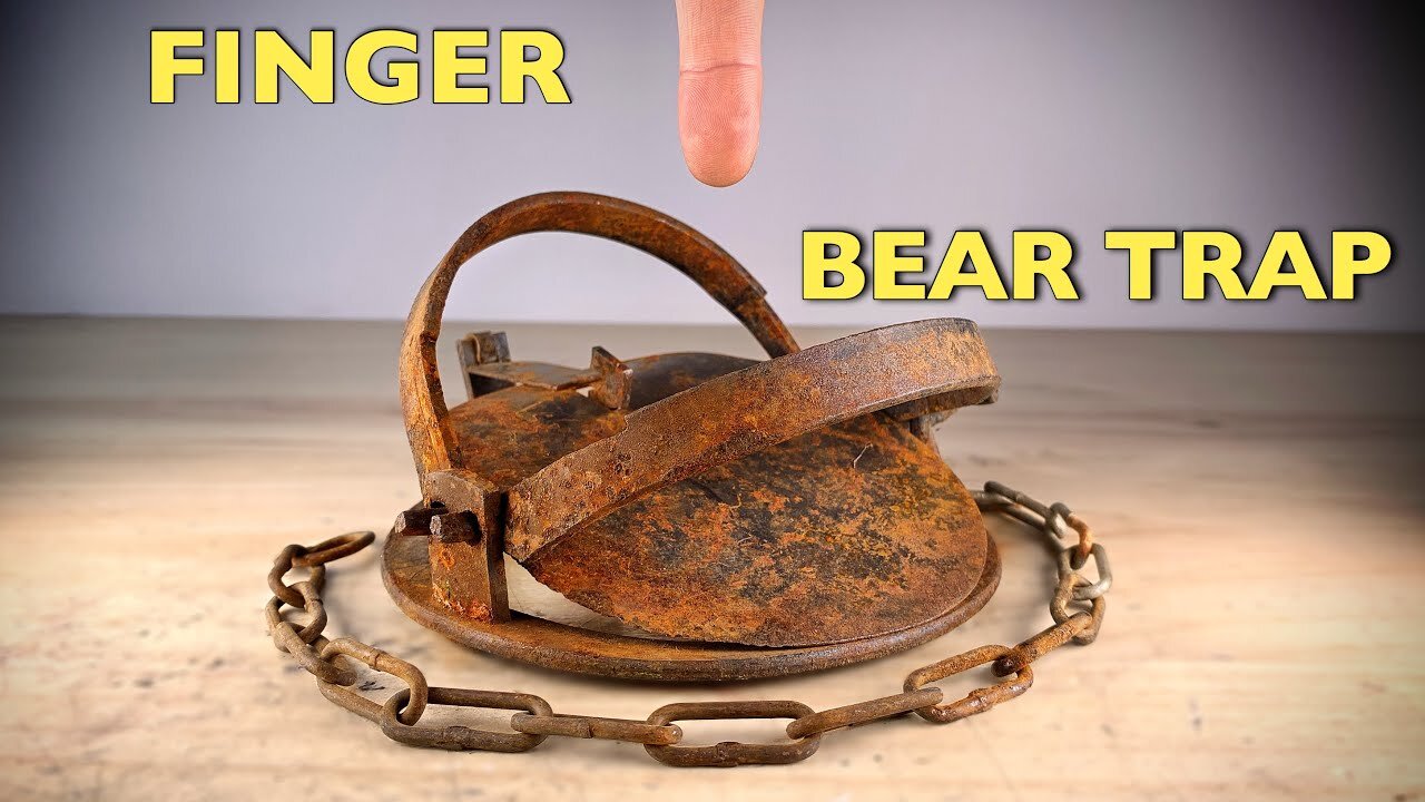 Rusty bear trap - restoration