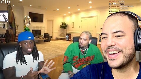 Dario reacts kai cenat live | Chris Brown Rates The AMP Cypher...