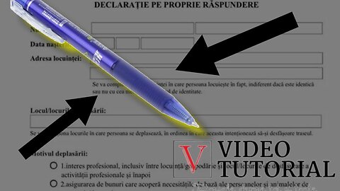 Declarație pe propria răspundere - varianta actualizata PDF completata online