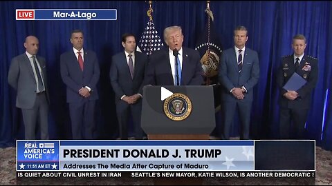President Trump Addresses The Media After The Capture Of Venezuelan President Nicolas Maduro