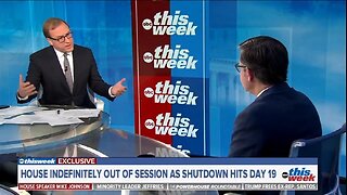 Speaker Johnson Battles ABC Host Over Government Shutdown