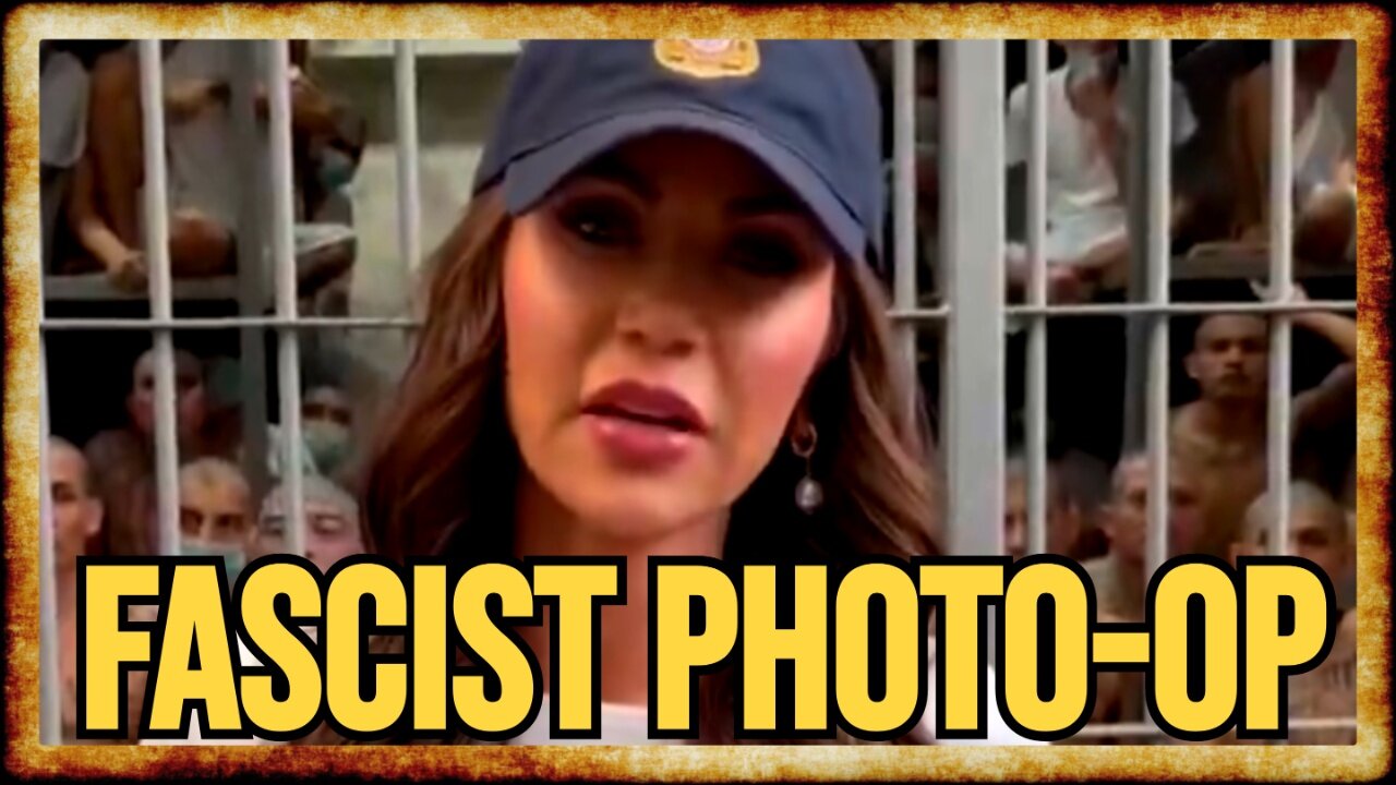 Kristi Noem Gets ALL DOLLED UP For Fascist Prison Photo Op