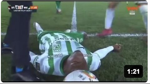 Another footballer collapses on the field!