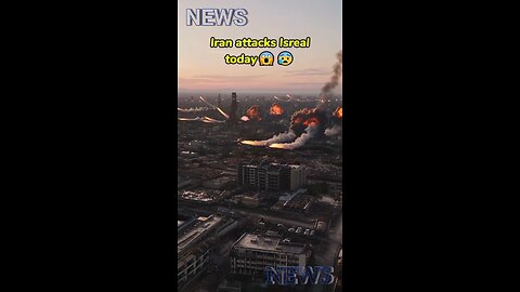 Iran is launching missiles one after another, as if fire is raining down from the sky.