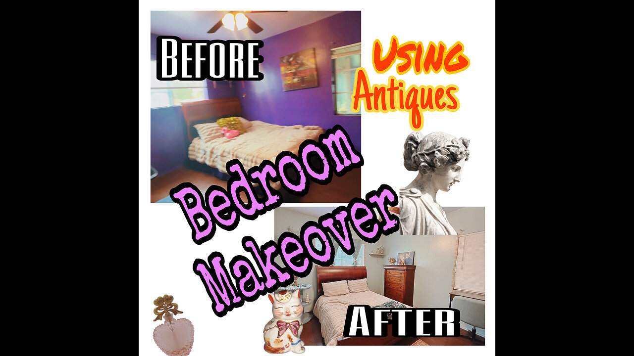 New Bedroom Makeover using Antiques (California)