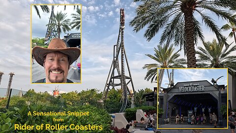 A Sensational Snippet from Rider of Roller Coasters: Velocicoaster [Off Ride Multi Angle]