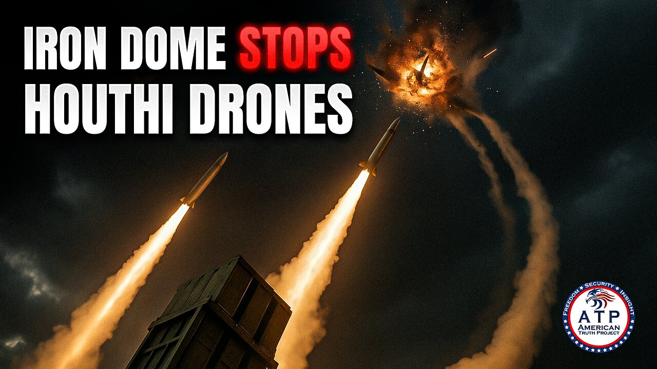 DURING IDF GENERAL'S INTERVIEW, IRON DOME DESTROYS HOUTHI SUICIDE DRONES BEFORE THEY HIT ISRAEL
