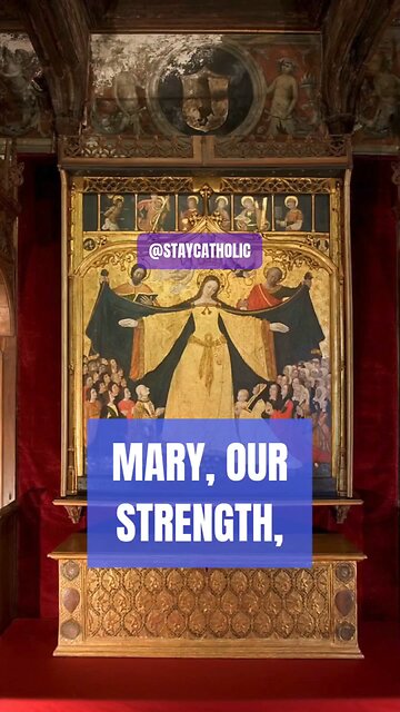 MARY OUR STRENGTH #TRUTH #JESUS #CHRIST #MARY #JOSEPH #IHS #JMJ #AMDG #INRI #ICXC #BIBLE #TRINITY #