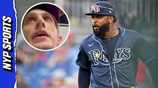 Rays security DETAINS fan for Junior Caminero's 40th home run ball