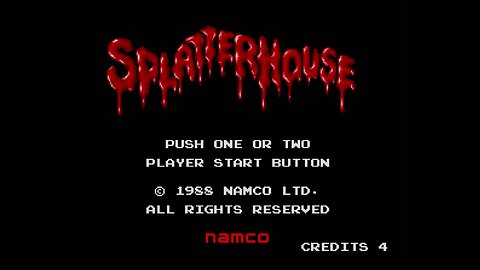Splatterhouse - Full Playthrough - MAME 1988