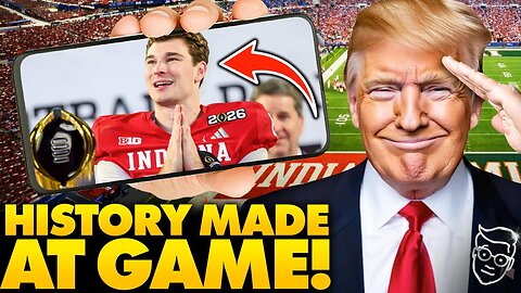 Trump SHOCKS Stadium: Walks Out to ROARS At National Championship as Winning QB Praises Jesus Christ
